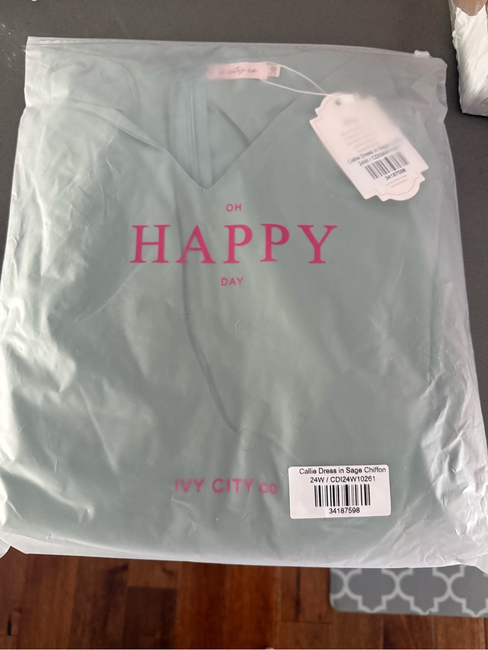 Ivy City Co Sage green Callie dress